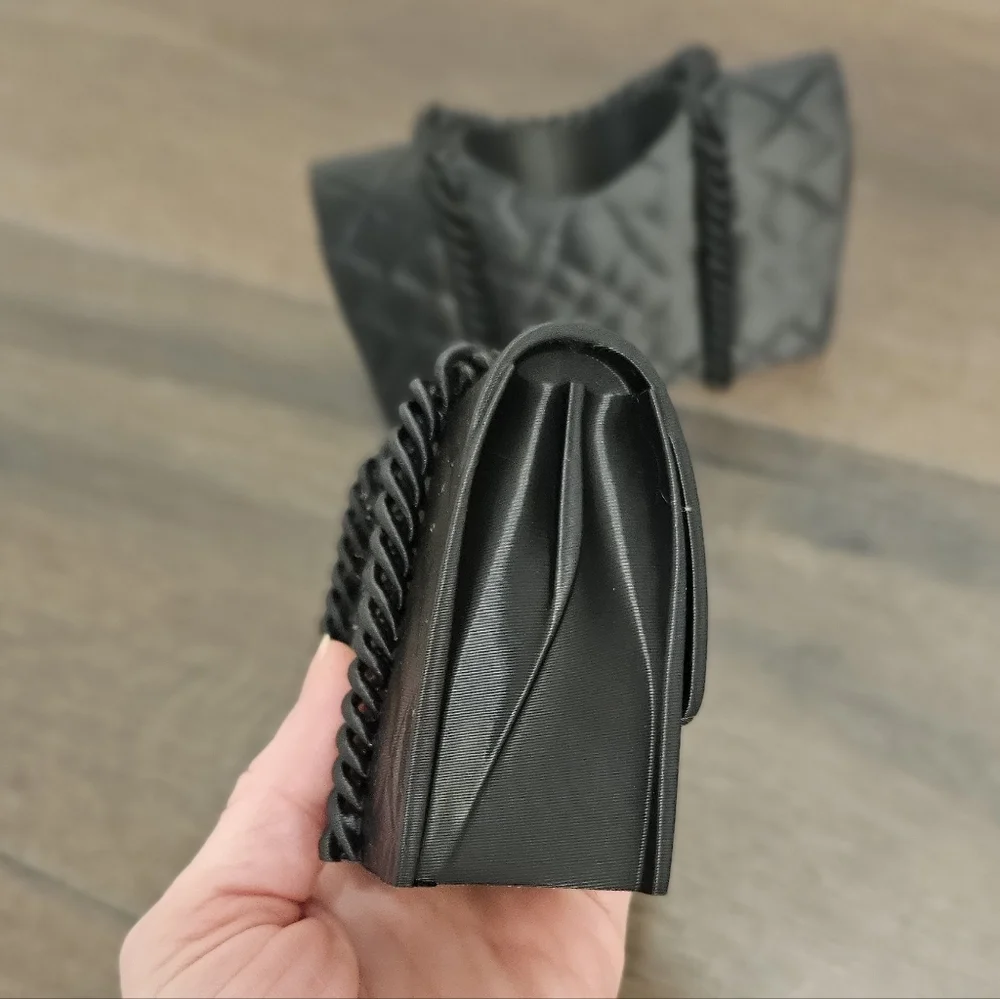 NEW Quilted Bag Purse 3D Printed Pencil Holder Bud Vase Decor
